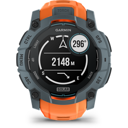 Garmin Instinct 3 50mm Solar szürke narancs szíjjal okosóra