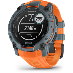 Garmin Instinct 3 50mm Solar szürke narancs szíjjal okosóra