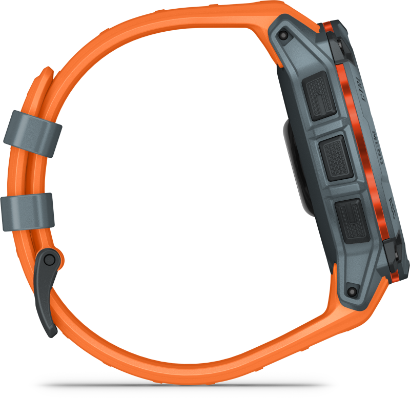 Garmin Instinct 3 50mm Solar szürke narancs szíjjal okosóra