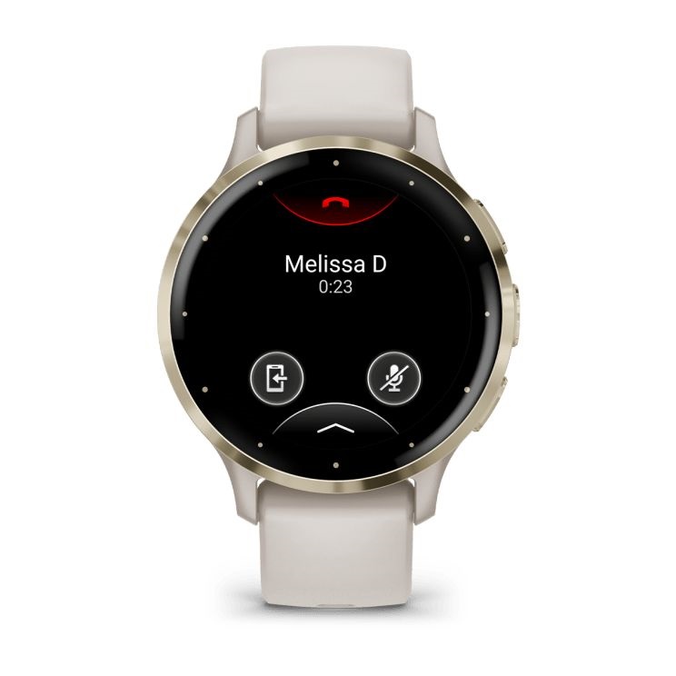 Garmin Venu 3S elefántcsont krémarany, szilikon szíjjal okosóra