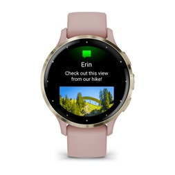 Garmin Venu 3S rózsa krémarany, szilikon szíjjal okosóra (Újszerű)