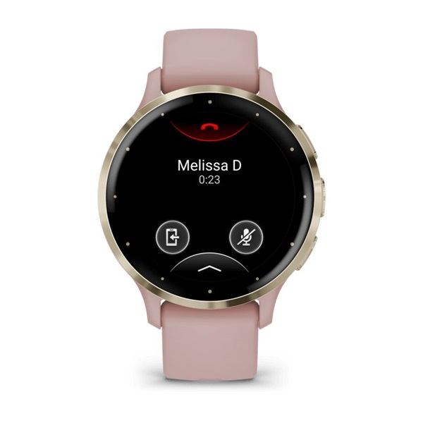 Garmin Venu 3S rózsa krémarany, szilikon szíjjal okosóra (Újszerű)