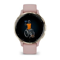 Garmin Venu 3S rózsa krémarany, szilikon szíjjal okosóra (Újszerű)