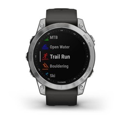 Garmin fenix 7 (47mm) szilikon pántos ezüst okosóra (Újracsomagolt)