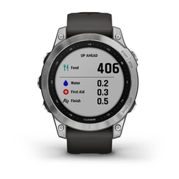 Garmin fenix 7 (47mm) szilikon pántos ezüst okosóra (Újracsomagolt)