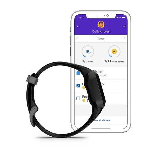 Garmin vivofit jr. 3 Fekete állítható szíjjal okosóra (Újszerű)