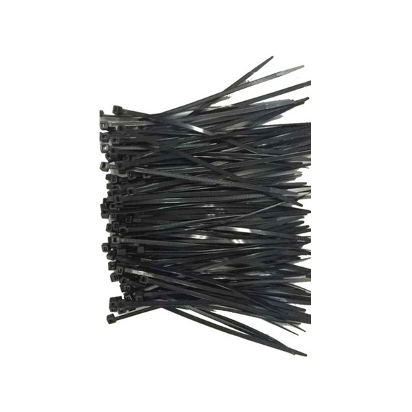 Gembird 150x3,6mm kábelkötegelő fekete 100db