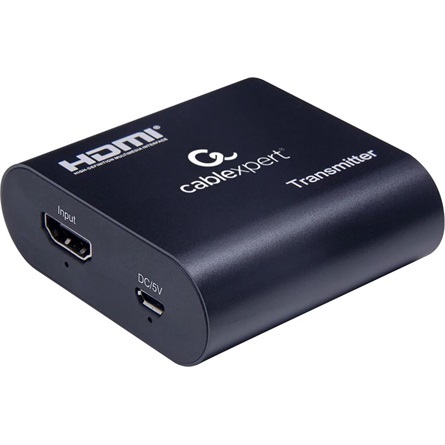 Gembird 1db HDMI 1.3 1db USB 2.0 micro B -> 1db RJ45 CAT6 UTP F/F video extender 60m fekete