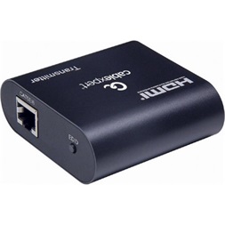 Gembird 1db HDMI 1.3 1db USB 2.0 micro B -> 1db RJ45 CAT6 UTP F/F video extender 60m fekete
