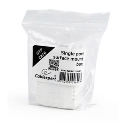 Gembird 1x RJ45 8P8C/UTP cat6 fali aljzat, komplett konnektor aljzat fehér