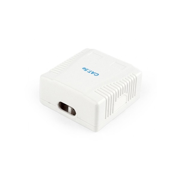Gembird 2x RJ45 kat. 5e fali aljzat, komplett fehér
