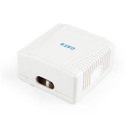 Gembird 2x RJ45 kat. 6 fali aljzat, komplett fehér