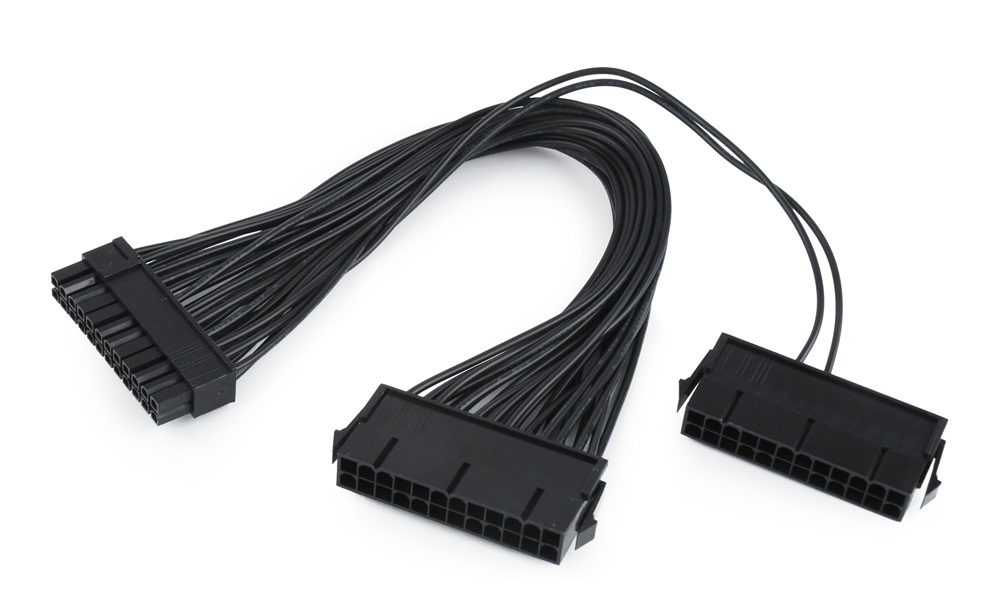 Gembird 30cm ATX 24pin F/M tápkábel