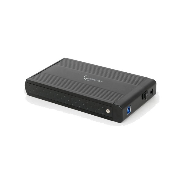 Gembird 3.5" USB3.0 SATA külső ház fekete