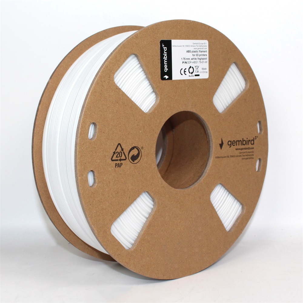 Gembird 3DP-ABS1.75-01-W ABS 1.75mm 1kg fehér filament