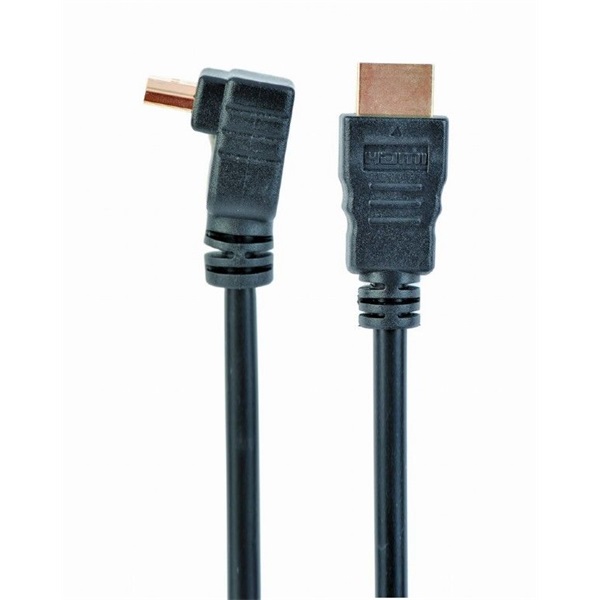 Gembird 90 fokos HDMI apa-apa aranyozott csatlakozóval 1.8m kábel