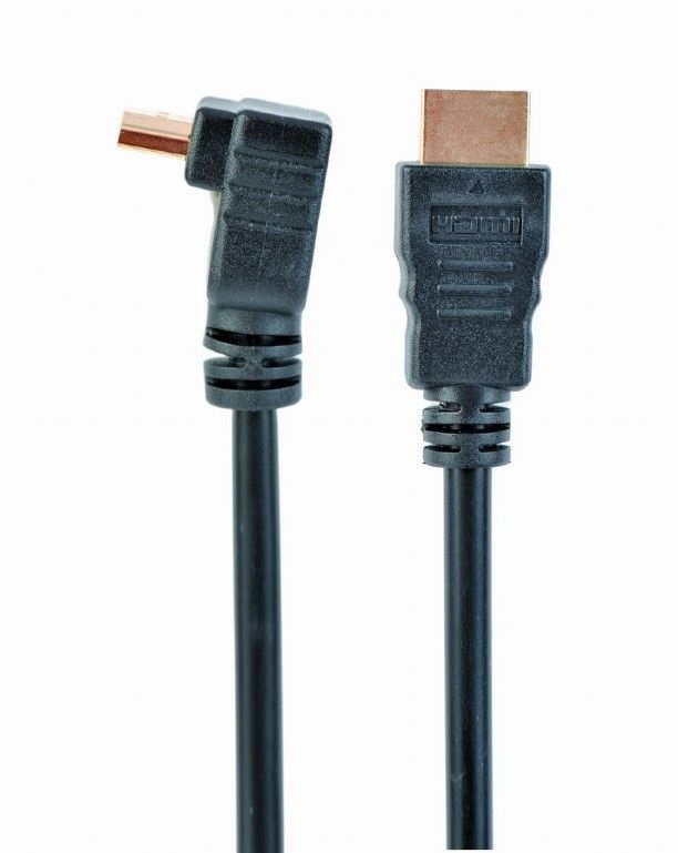 Gembird 90 fokos HDMI apa-apa aranyozott csatlakozóval 1.8m kábel