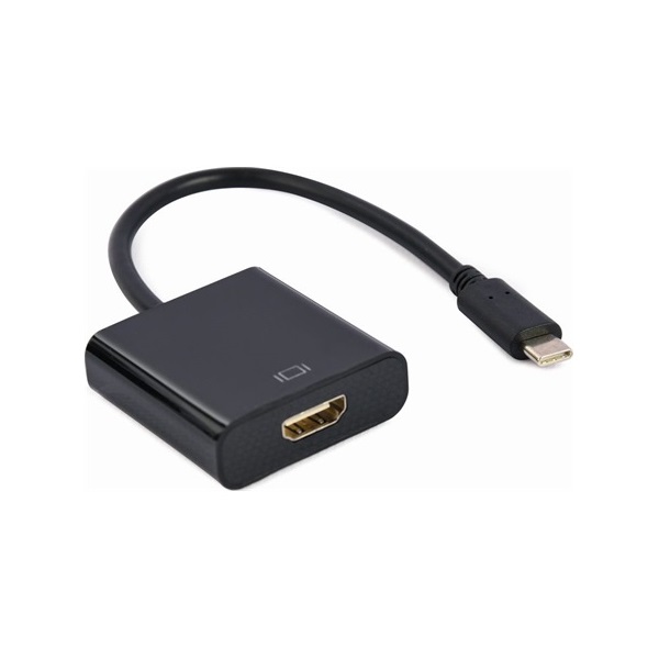 Gembird A-CM-HDMIF-03 0,15m USB-C - HDMI 1.4 M/F fekete adapter
