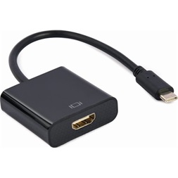 Gembird A-CM-HDMIF-03 0,15m USB-C - HDMI 1.4 M/F fekete adapter