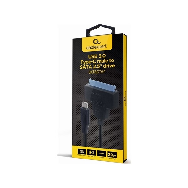 Gembird AUS3-03 0,2m USB-C 3.1 Gen1 - SATA M/F fekete adapter