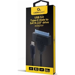 Gembird AUS3-03 0,2m USB-C 3.1 Gen1 - SATA M/F fekete adapter