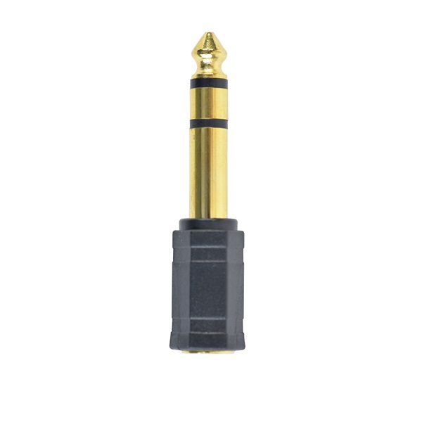 Gembird A-6.35M-3.5F Jack stereo 6,3mm -> Jack stereo 3,5mm M/F fekete adapter