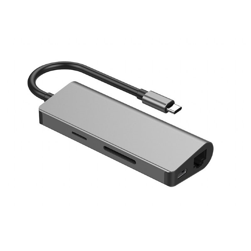 Gembird A-CM-COMBO5-01 5in1 szürke Type C USB HUB