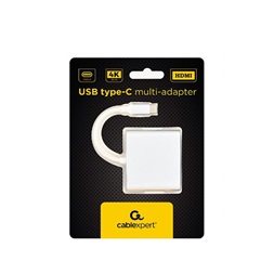 Gembird A-CM-HDMIF-02-SV ezüst Type C USB HUB