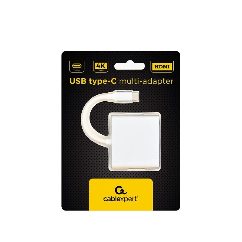 Gembird A-CM-HDMIF-02-SV ezüst Type C USB HUB