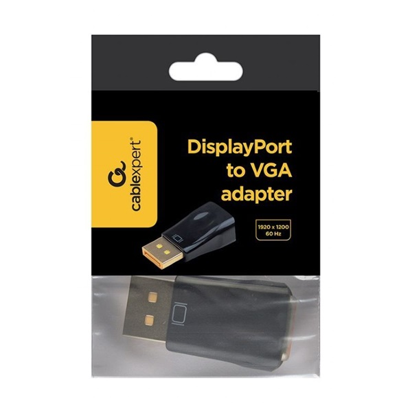 Gembird A-DPM-VGAF-01 Displayport -> VGA M/F fekete adapter