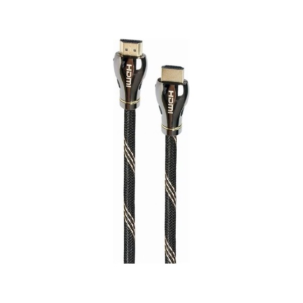 Gembird CCBP-HDMI8K-2M 2m Premium Ultra High Speed HDMI 2.1 Ethernet - HDMI 2.1 Ethernet M/M fekete video kábel