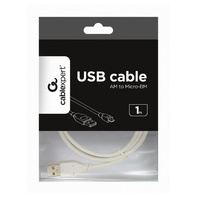 Gembird CCP-MUSB2-AMBM-1M 1m 2.0 AM-MBM5P micro USB kábel