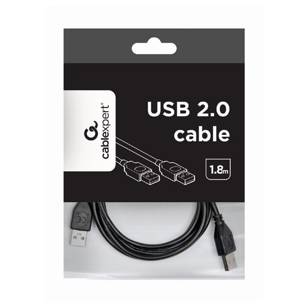 Gembird CCP-USB2-AMAM-6 1,8m USB apa-apa fekete kábel