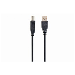 Gembird CCP-USB2-AMBM-10 3m USB A apa - USB B apa fekete kábel
