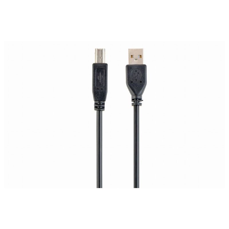 Gembird CCP-USB2-AMBM-10 3m USB A apa - USB B apa fekete kábel