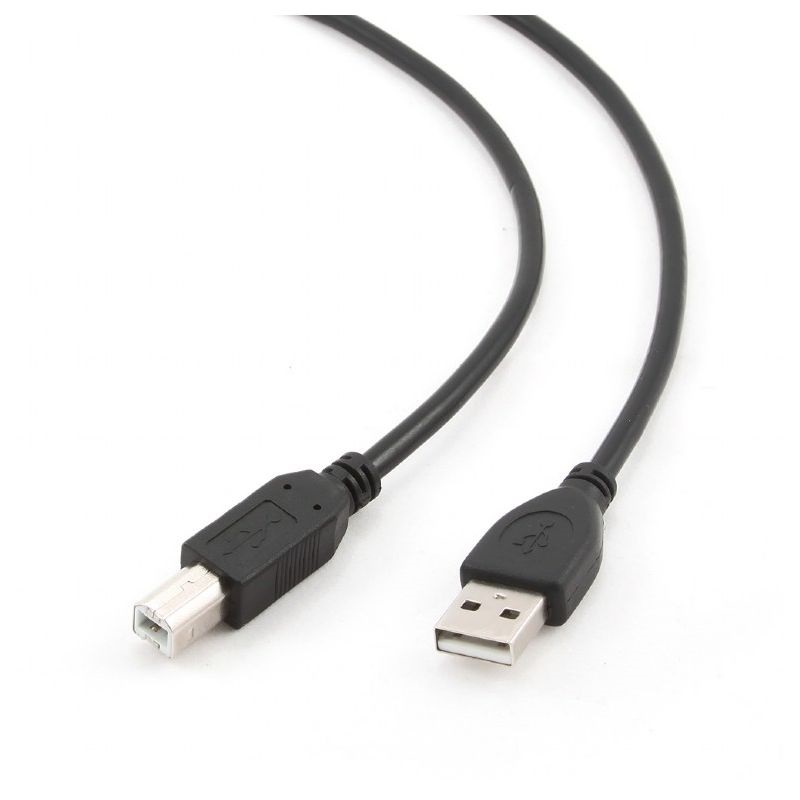 Gembird CCP-USB2-AMBM-10 3m USB A apa - USB B apa fekete kábel