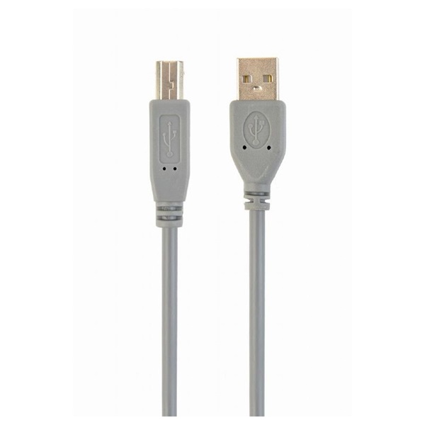 Gembird CCP-USB2-AMBM-6G 1,8m USB A apa - USB B apa szürke kábel