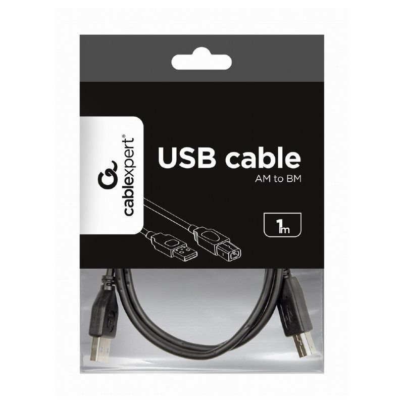 Gembird CCP-USB2-AMCM-1M 1m USB A apa - USB C apa fekete kábel
