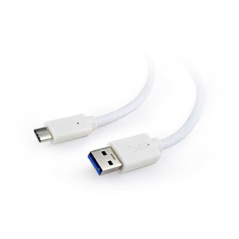 Gembird CCP-USB3-AMCM-1M-W 1m USB A apa - USB C apa fehér kábel