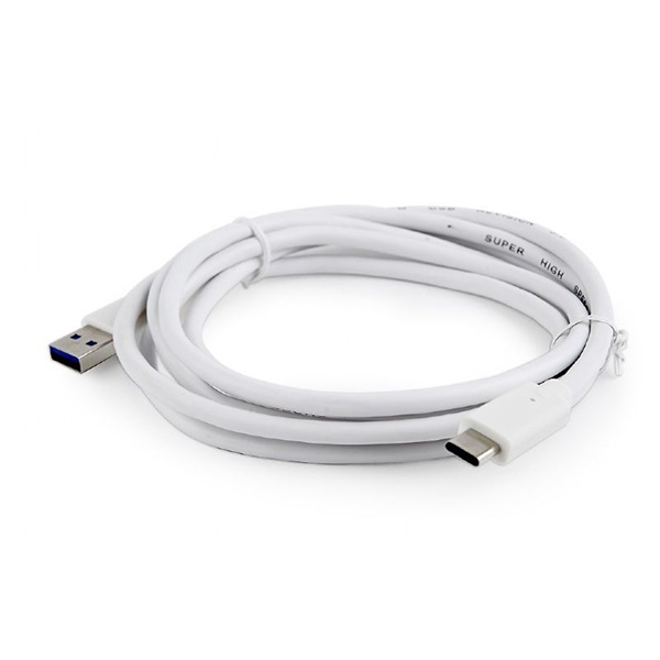 Gembird CCP-USB3-AMCM-6-W 1,8m USB A apa - USB C apa fehér kábel