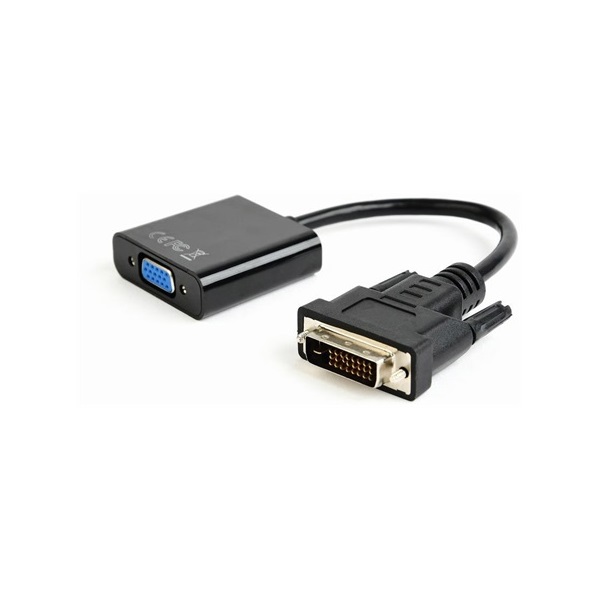 Gembird DVI-D -> VGA M/F adapter 0.2m fekete