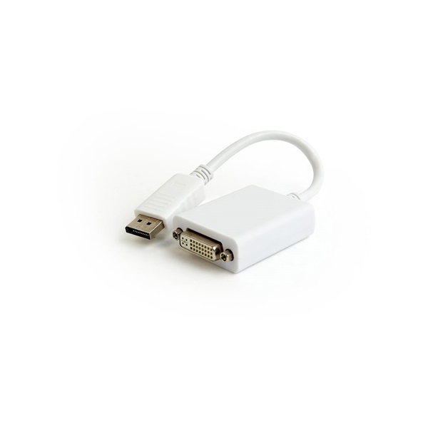 Gembird DisplayPort 1.2 -> DVI-D Dual Link M/F adapter 0.1m fehér