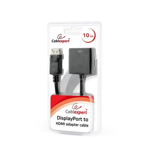 Gembird Displayport -> HDMI M/F adapter 0.1m fekete
