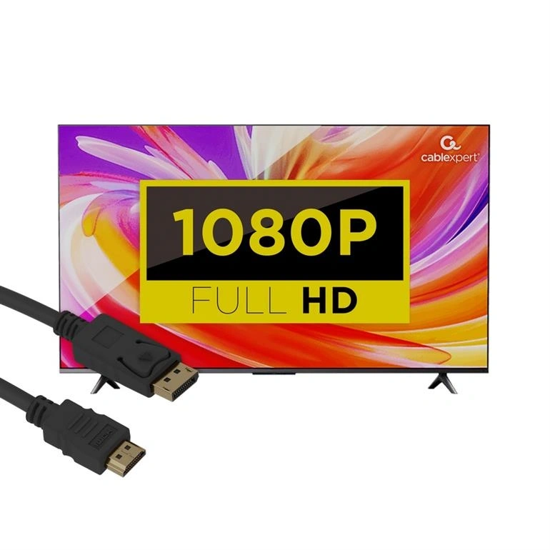 Gembird Displayport -> HDMI M/M video jelkábel 1m fekete