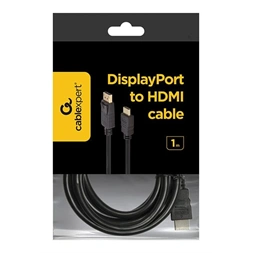 Gembird Displayport -> HDMI M/M video jelkábel 1m fekete