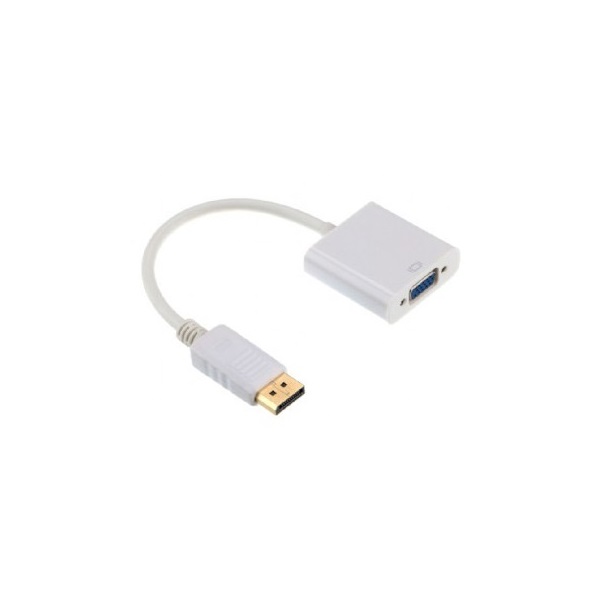 Gembird Displayport -> VGA M/F adapter 0.2m fehér