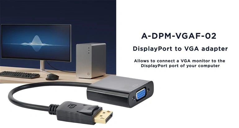 Gembird Displayport apa > VGA anya adapter