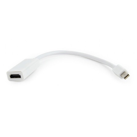Gembird Displayport mini 1.2 -> HDMI M/F adapter 0.2m fehér