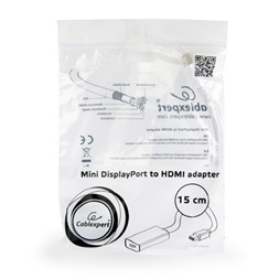 Gembird Displayport mini 1.2 -> HDMI M/F adapter 0.2m fehér