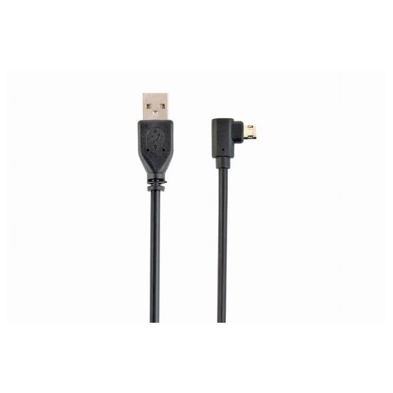 Gembird Double-sided angled Micro-USB to USB 2.0 AM cable, 1.8 m, black